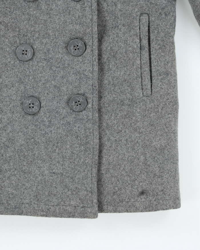 Vintage Schott Grey Pea Jacket - S