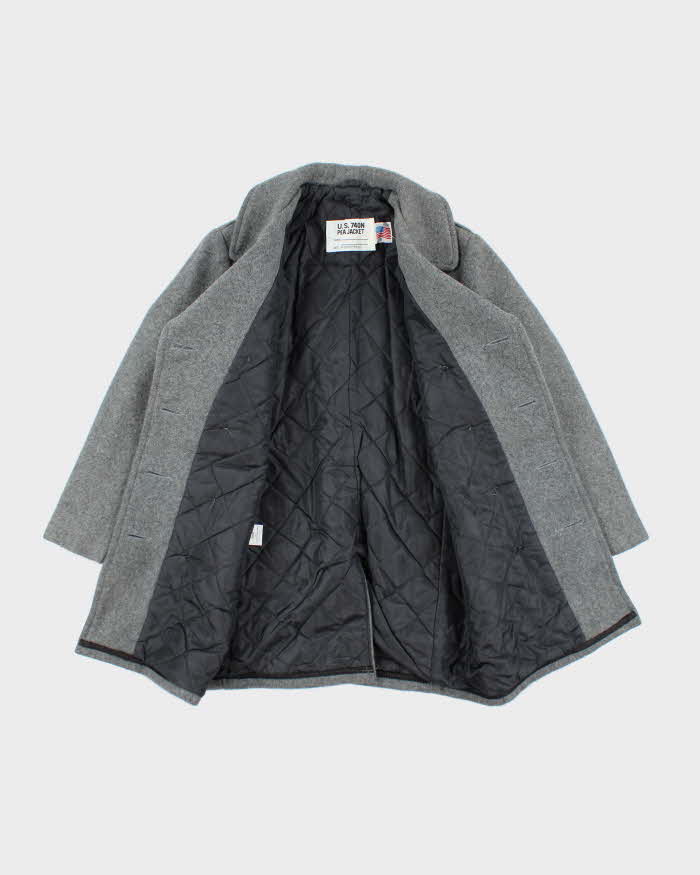 Vintage Schott Grey Pea Jacket - S