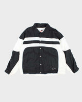 Vintage 90's Nike Two Tone Snap Button Coach Jacket - L