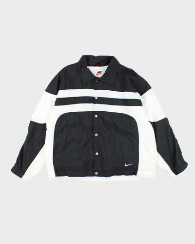 Vintage 90's Nike Two Tone Snap Button Coach Jacket - L