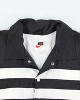 Vintage 90's Nike Two Tone Snap Button Coach Jacket - L