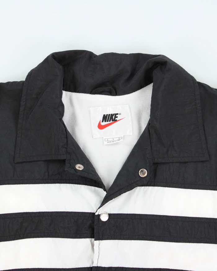 Vintage 90's Nike Two Tone Snap Button Coach Jacket - L
