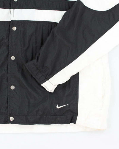 Vintage 90's Nike Two Tone Snap Button Coach Jacket - L