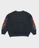 Vintage 90's Oversized Biker Graphic Print Sweatshirt - XXL