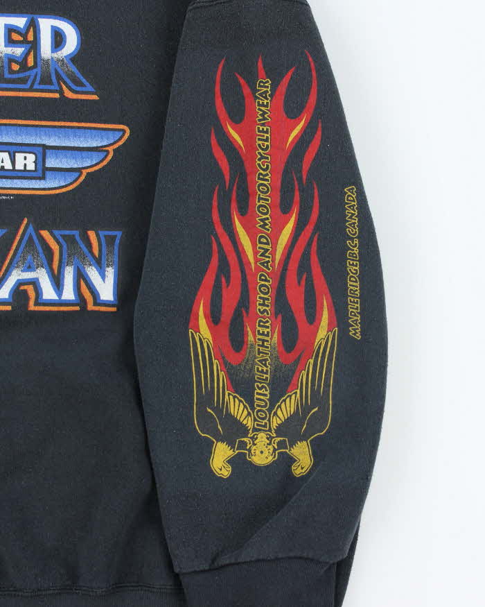 Vintage 90's Oversized Biker Graphic Print Sweatshirt - XXL