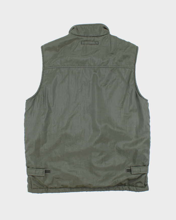 CHLOE Gilet de pêcheur vintage en maille côtelée gris foncé Y2K, Taille CHLOE Gilet de pêcheur vintage en maille côtelée gris foncé Y2K, Taille