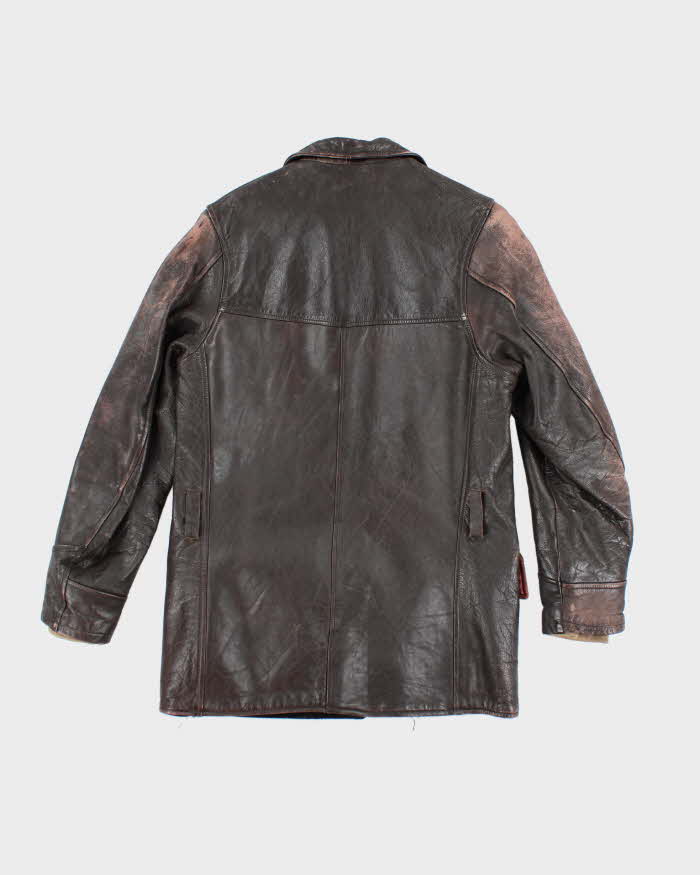 Vintage Victoria Leather Brown Jacket -M