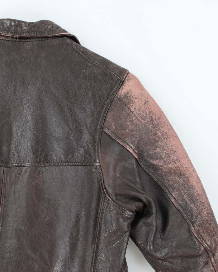 Vintage Victoria Leather Brown Jacket -M