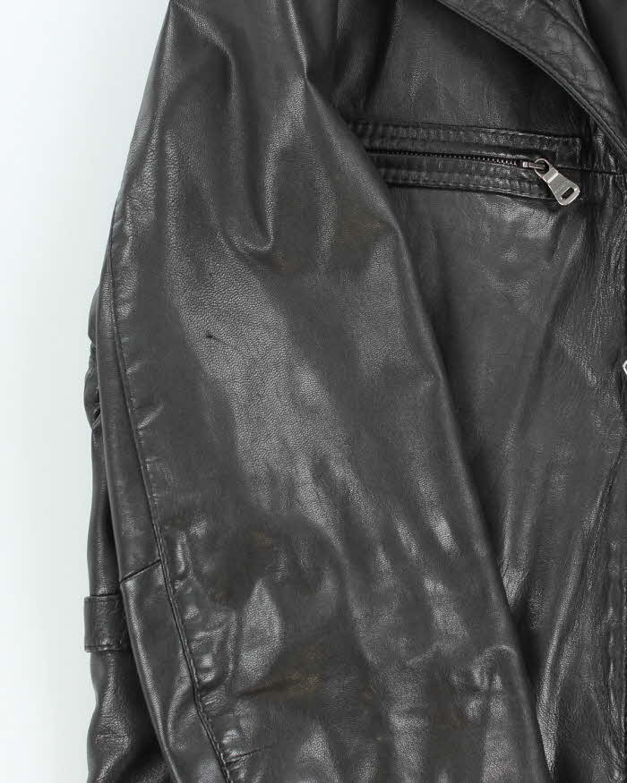 Vintage 2000's Hugo Boss Leather Biker Jacket - M