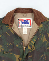 Vintage 90's Koolah Waxed Camouflage Workwear Jacket - M