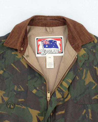Vintage 90's Koolah Waxed Camouflage Workwear Jacket - M