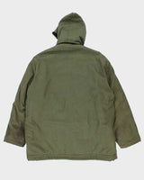 Vintage 70's Heavyweight Quilted Military Style Parka Jacket - L
