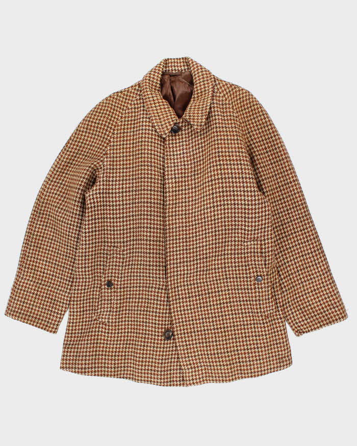Vintage 60's Harris Tweed Heavyweight Button Up Wool Jacket - L
