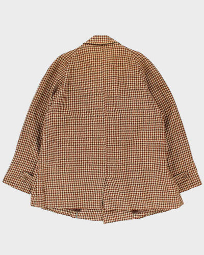 Vintage 60's Harris Tweed Heavyweight Button Up Wool Jacket - L