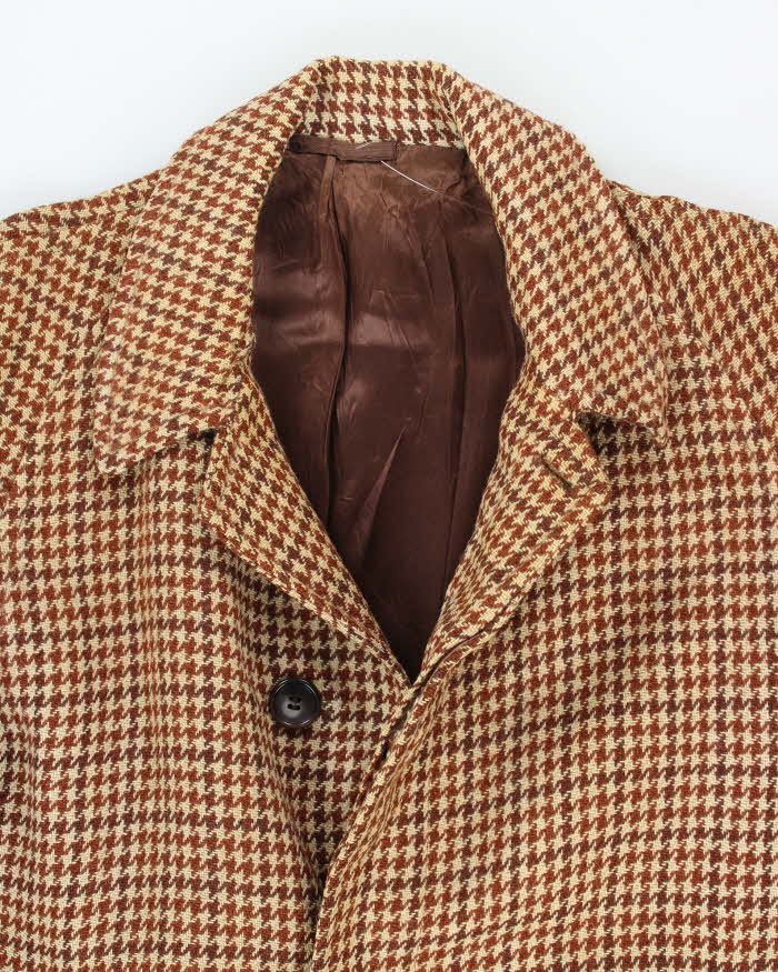 Vintage 60's Harris Tweed Heavyweight Button Up Wool Jacket - L