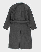 Vintage Grey Wool Blend Coat - L