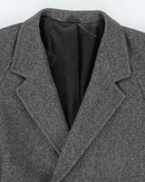 Vintage Grey Wool Blend Coat - L