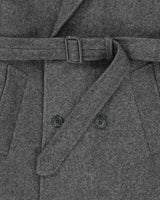 Vintage Grey Wool Blend Coat - L