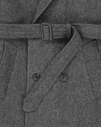 Vintage Grey Wool Blend Coat - L
