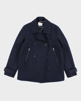 Lacoste Navy Wool Blend Jacket - M