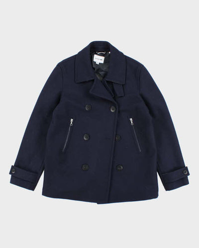 Lacoste Navy Wool Blend Jacket - M