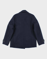 Lacoste Navy Wool Blend Jacket - M