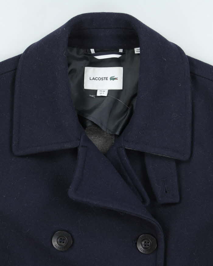 Lacoste Navy Wool Blend Jacket - M