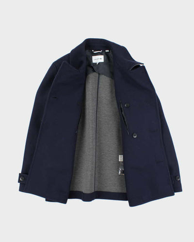 Lacoste Navy Wool Blend Jacket - M