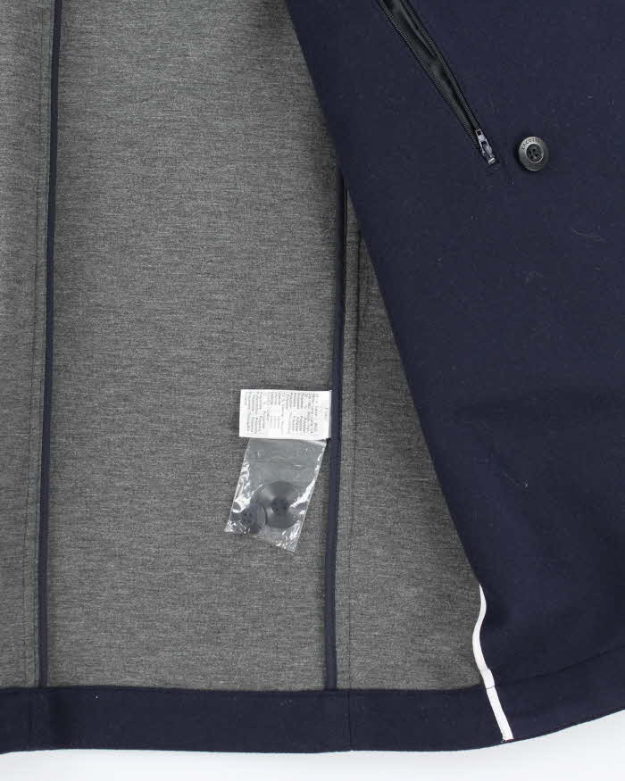 Lacoste Navy Wool Blend Jacket - M