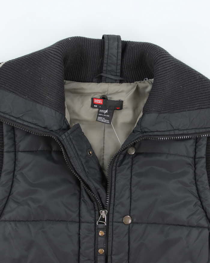 Vintage Y2k 00s Diesel Puffer Gilet - L