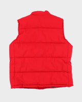 Vintage Nautica Red Puffer Gilet - XL