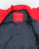 Vintage Nautica Red Puffer Gilet - XL
