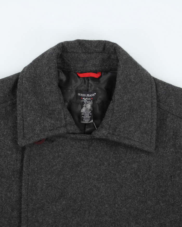Vintage Y2k 00s  Guess Wool Blend Coat - L