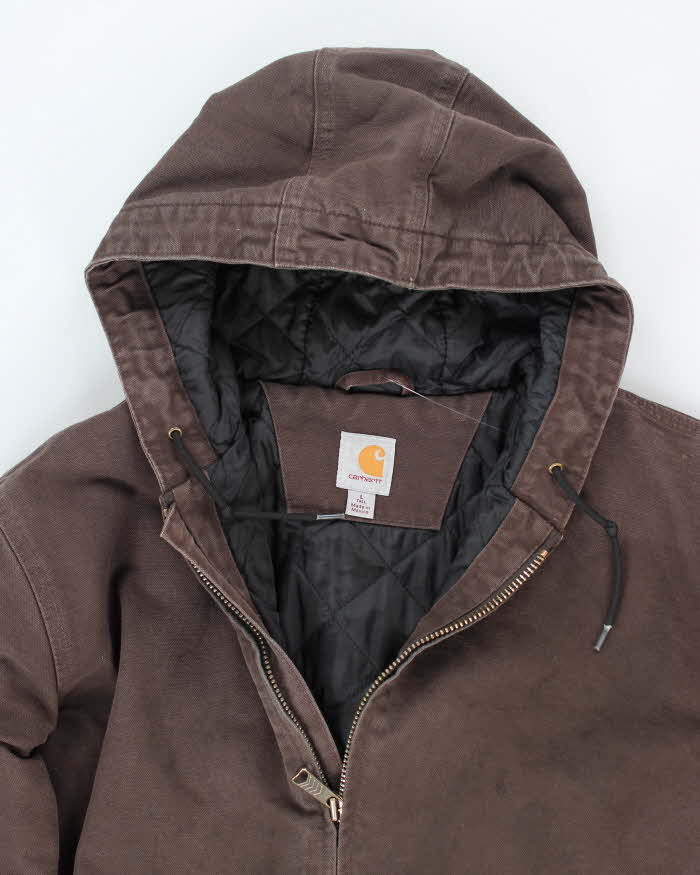 Vintage Carhartt Heavyweight Hooded Active Jacket - L