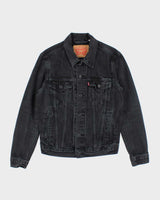 Vintage 2000's Levi's Grey Dark Wash Denim Jacket - S