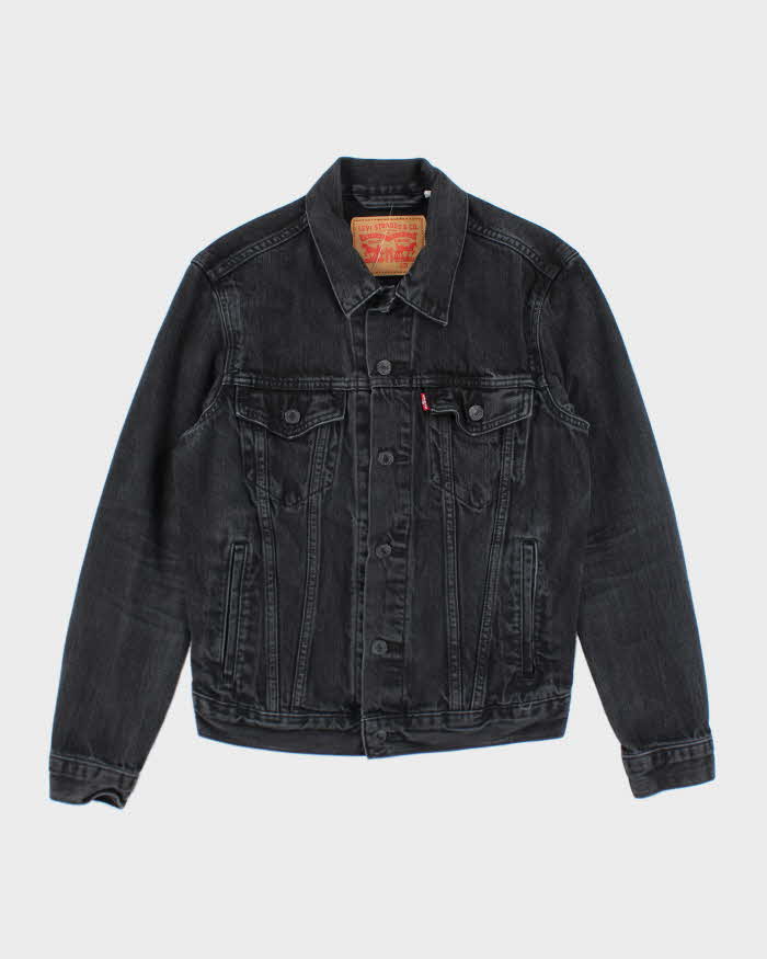 Vintage 2000's Levi's Grey Dark Wash Denim Jacket - S