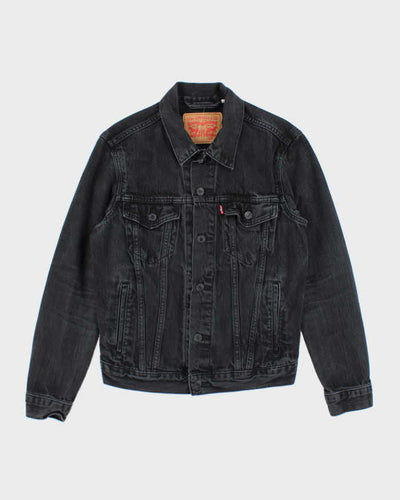 Vintage 2000's Levi's Grey Dark Wash Denim Jacket - S