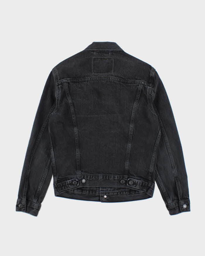 Vintage 2000's Levi's Grey Dark Wash Denim Jacket - S