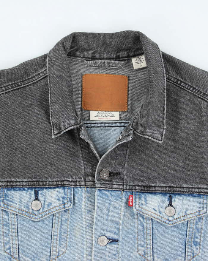 Vintage Levi's Two-Tone Light &amp; Dark Wash Denim Jacket - L
