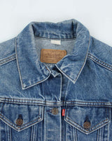 Vintage 90's Levi's Dark Wash Denim Jacket - L