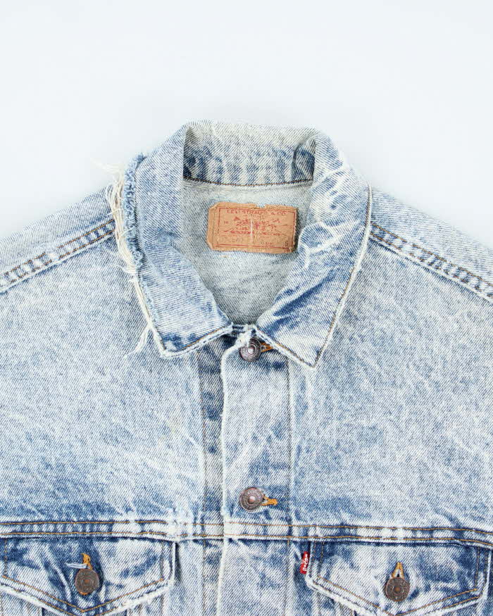Vintage 90's Levi's Light Acid Wash Denim Jacket - S