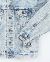 Vintage 90's Levi's Light Acid Wash Denim Jacket - S