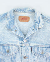 Vintage 90's Levi's Acid Wash Denim Jacket - L