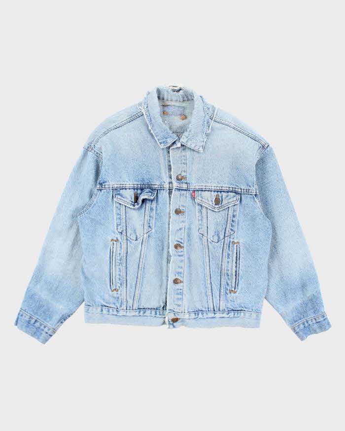 Vintage 90's Levi's Oversized Light Wash Denim Jacket - L