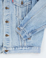 Vintage 90's Levi's Oversized Light Wash Denim Jacket - L
