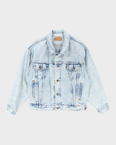 Vintage 90's Levi's Oversized Acid Wash Denim Jacket - S