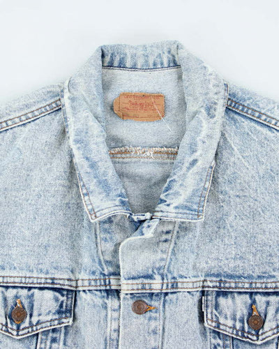 Vintage 90's Levi's Oversized Acid Wash Denim Jacket - S