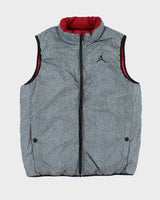 Vintage Nike Jordan Elephant Print Puffer Gilet - L