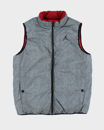 Vintage Nike Jordan Elephant Print Puffer Gilet - L