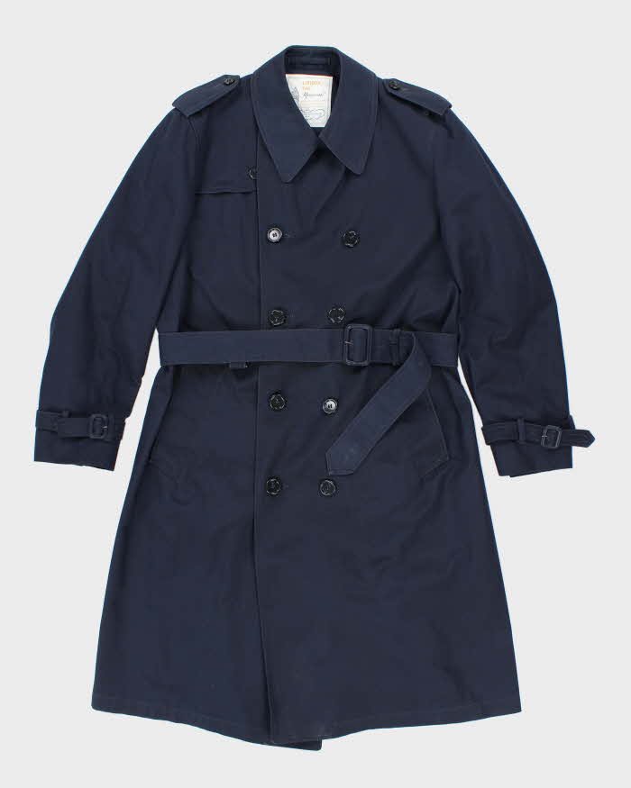 Vintage London Fog Navy Mac - L